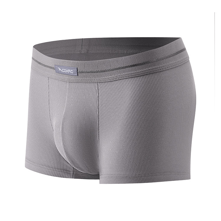 羅紋款立體四角褲-灰｜CONFIO康飛歐