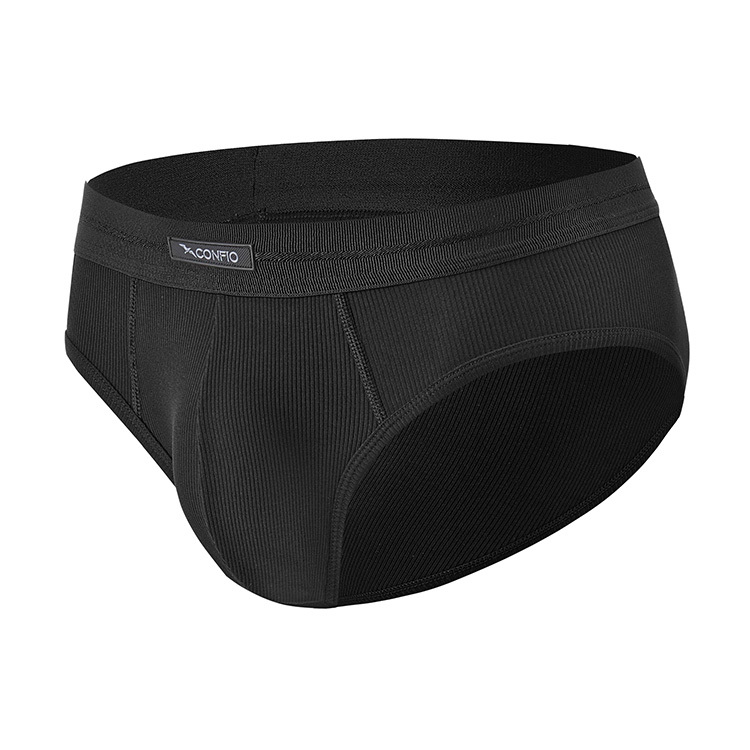 羅紋款立體三角褲-黑｜CONFIO康飛歐