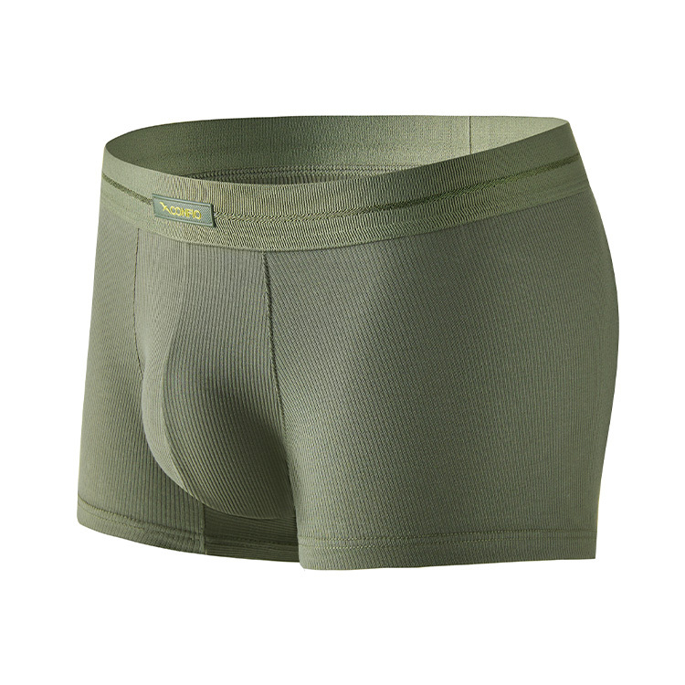 羅紋款立體四角褲-綠｜CONFIO康飛歐