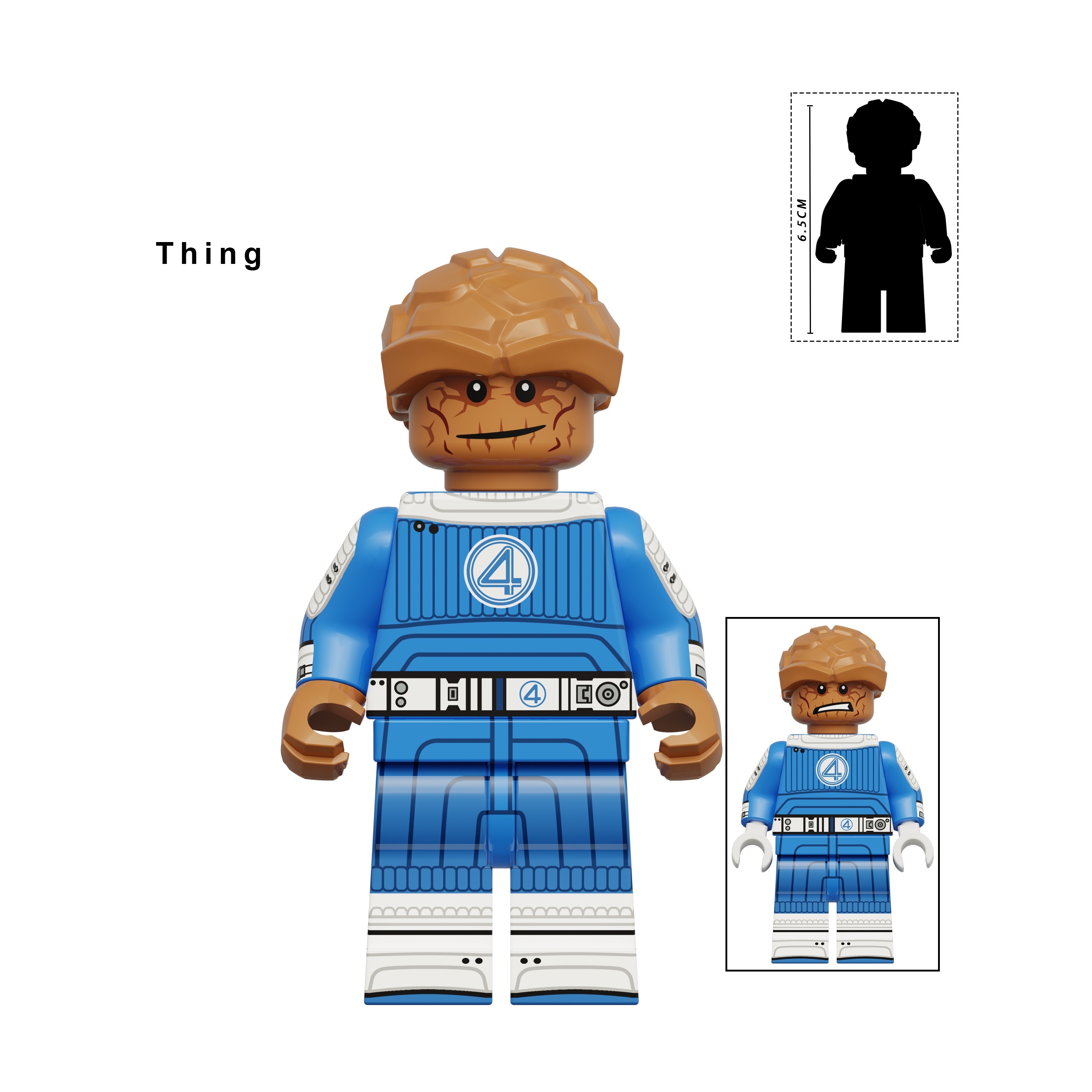 The Fantastic Four Thing Minifigures Minifigs Fit Lego (6.5CM) KDL847 K2302
