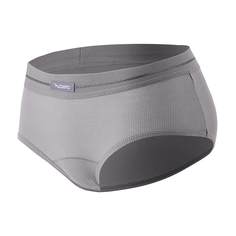 羅紋款平貼三角褲-灰｜CONFIO康飛歐