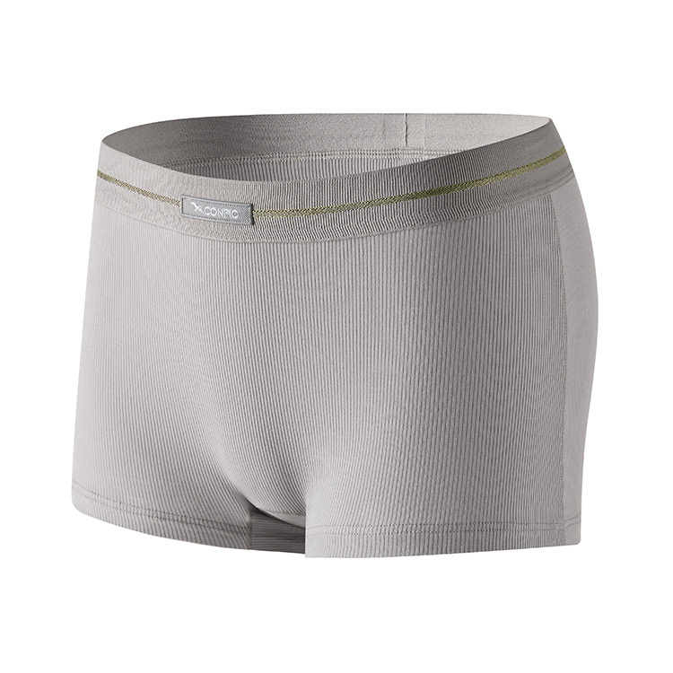 羅紋款平貼平口褲-灰｜CONFIO康飛歐