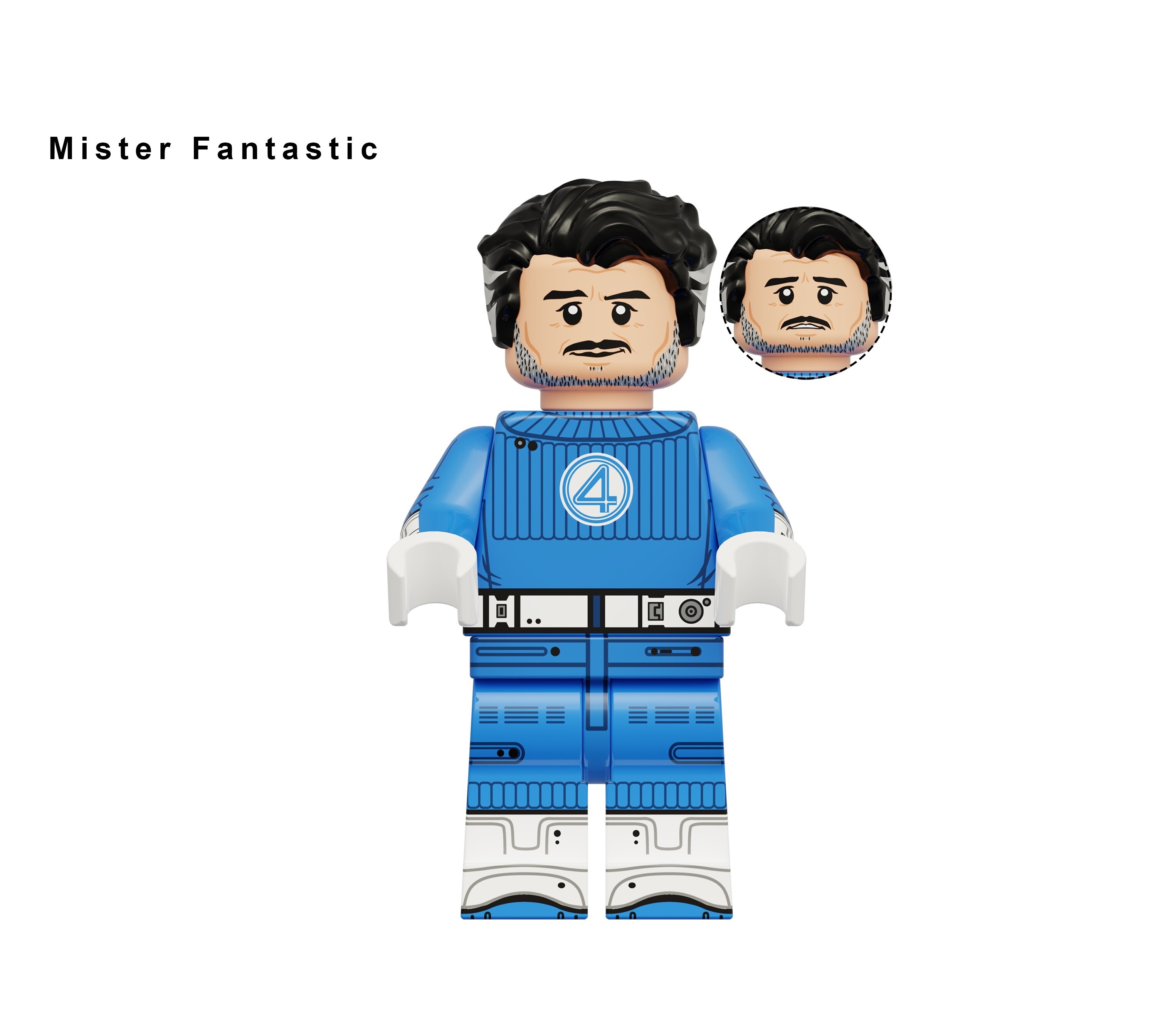 The Fantastic Four Mr Fantastic Custom Minifigures Minifigs Fit Lego KDL847 K2306
