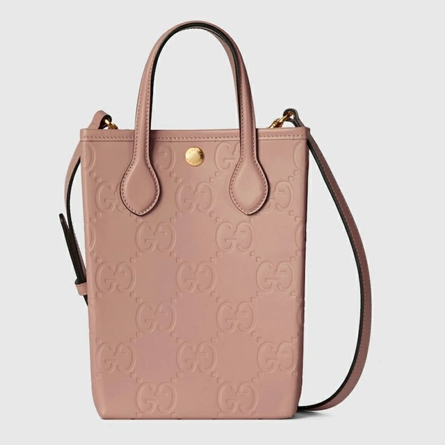 [E] GUCCI ROSE BEIGE SUPER MINI BAG WITH STRAP, 790133AAC1Q-5820 (EGC43)