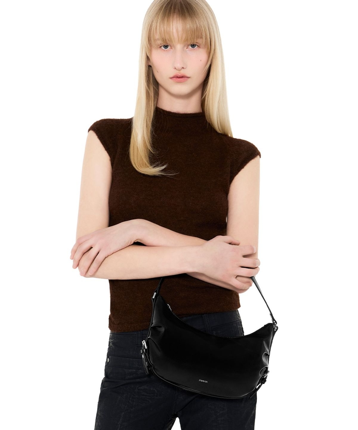 【代購】STAND OIL Belted Round Bag 手提包 肩背包 包包 25G-153A