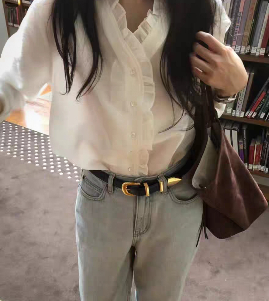 ᴷᴼᴿᴱᴬ 🇰🇷Object清新柔美俐落氣質白襯衫(三色)