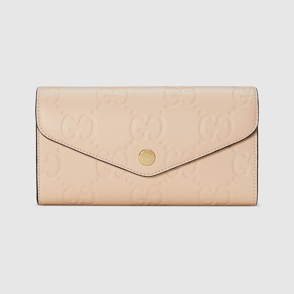 [E] GUCCI LIGHT BEIGE CONTINENTAL WALLET, 772791AAC1Q-5701 (EGC52)