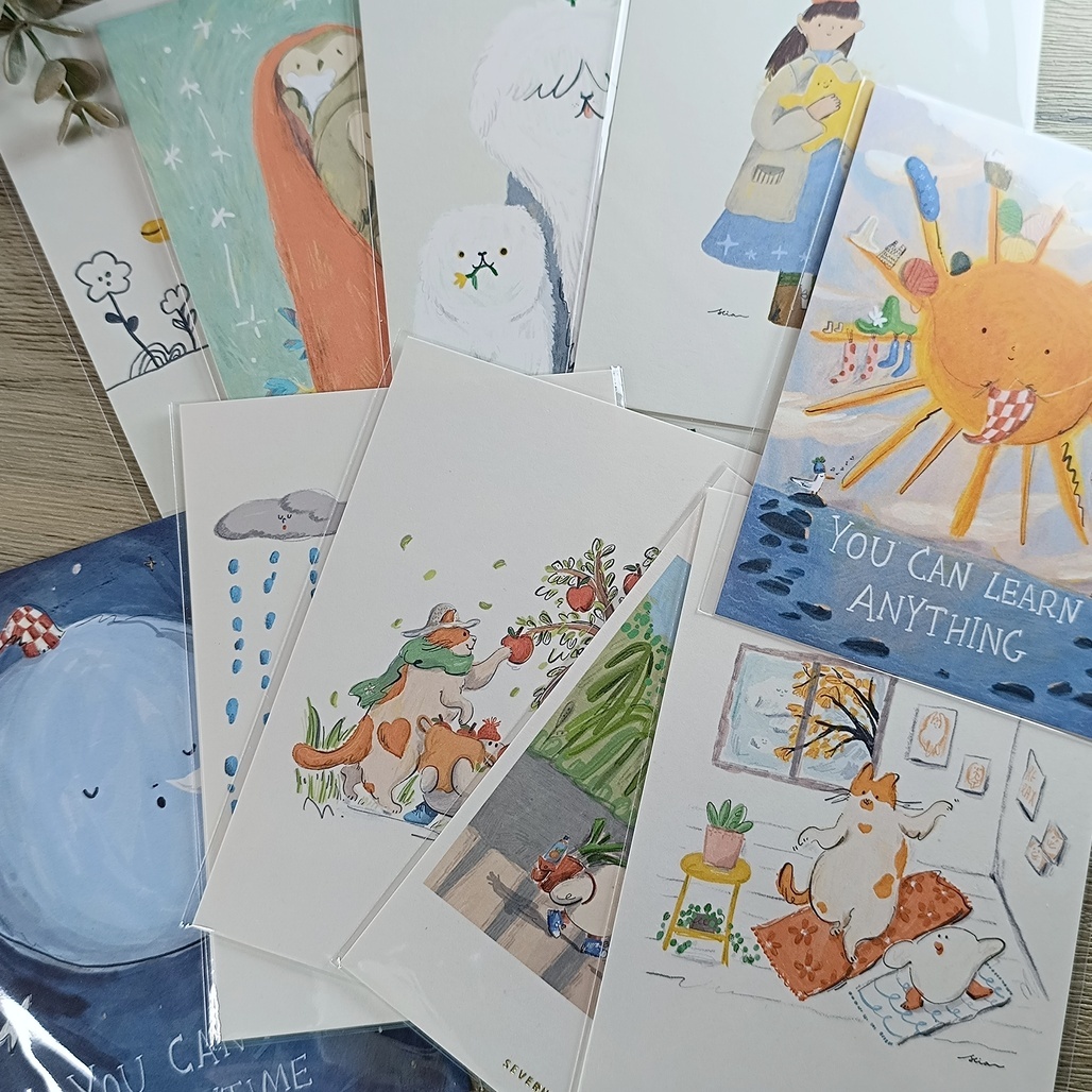 里恩太太．A6插畫明信片 共11款