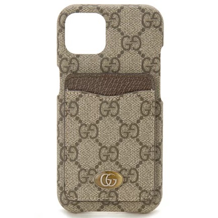 [E] GUCCI BEIGE/EBONY/WHITE iPHONE 13 CASE, 701582K5I5S-8358 (EGC54)