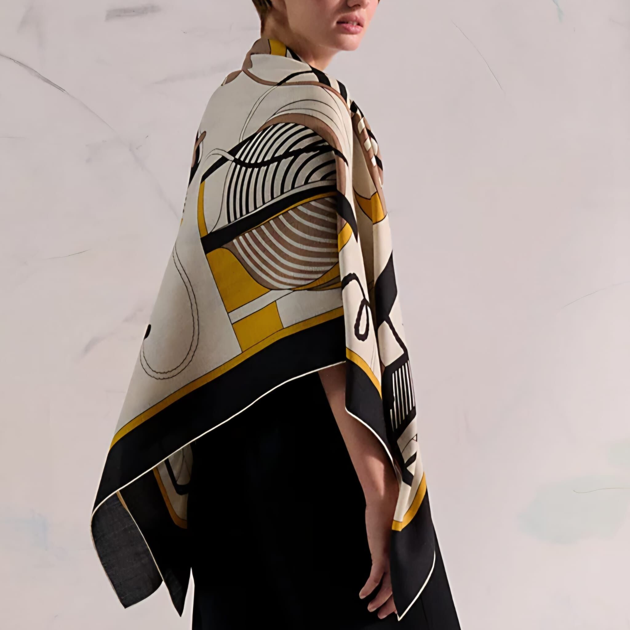 Hermès cashmere scarf 140