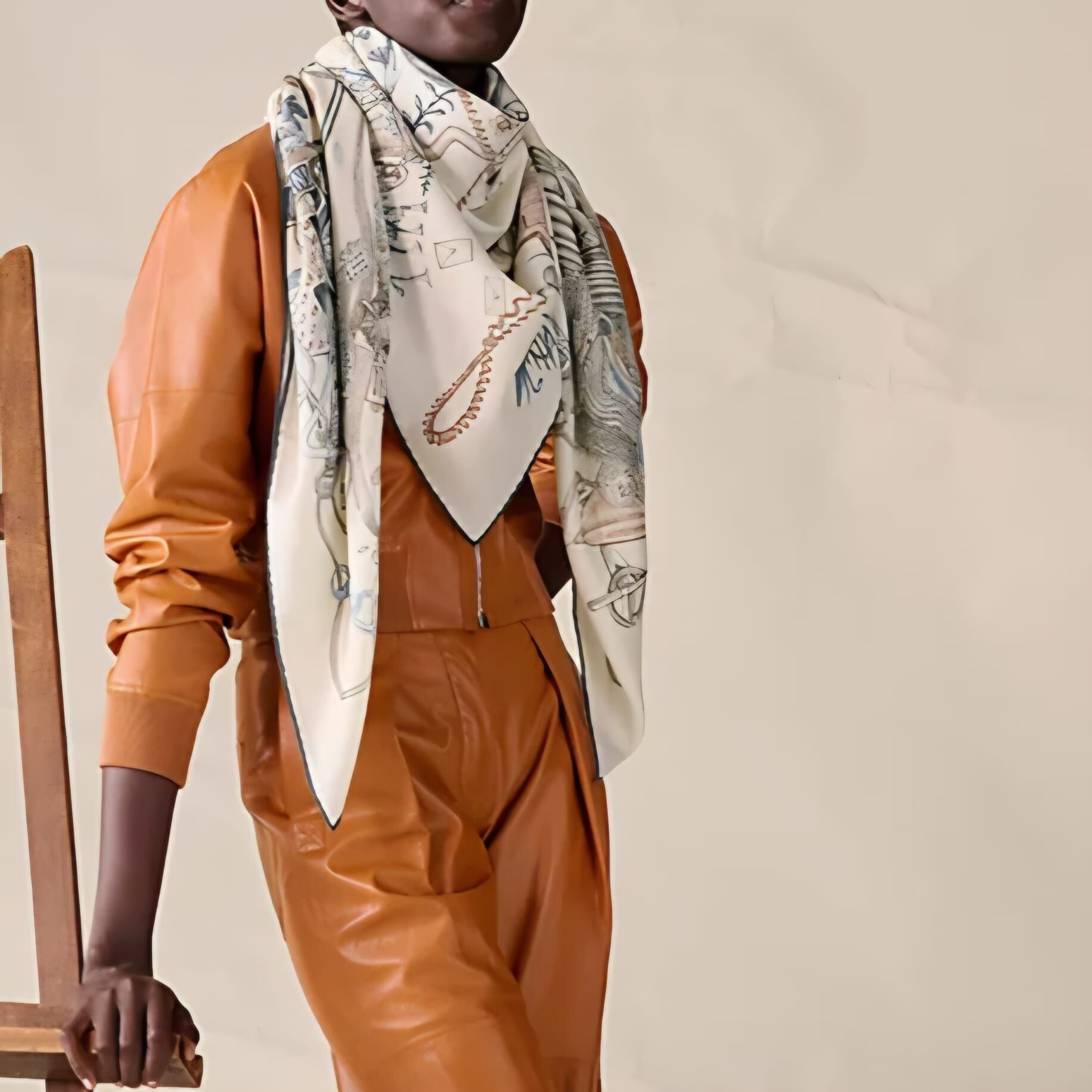 Hermès cashmere scarf 140