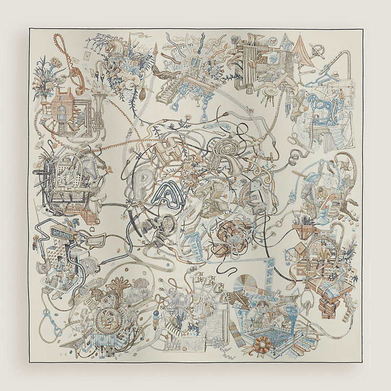 Hermès cashmere scarf 140