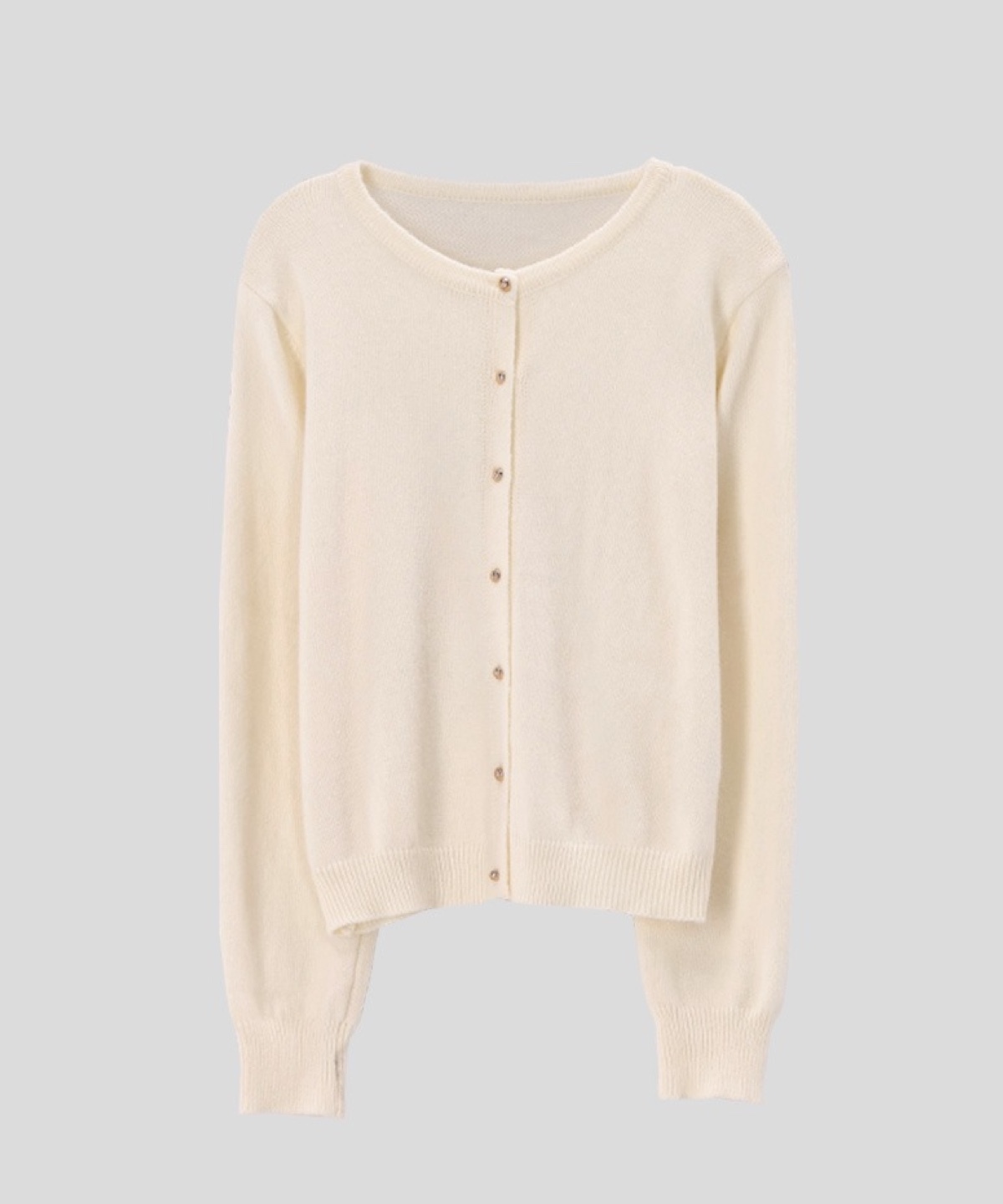 FRENCHCHIC Wool Gold button Knit Cardigan
