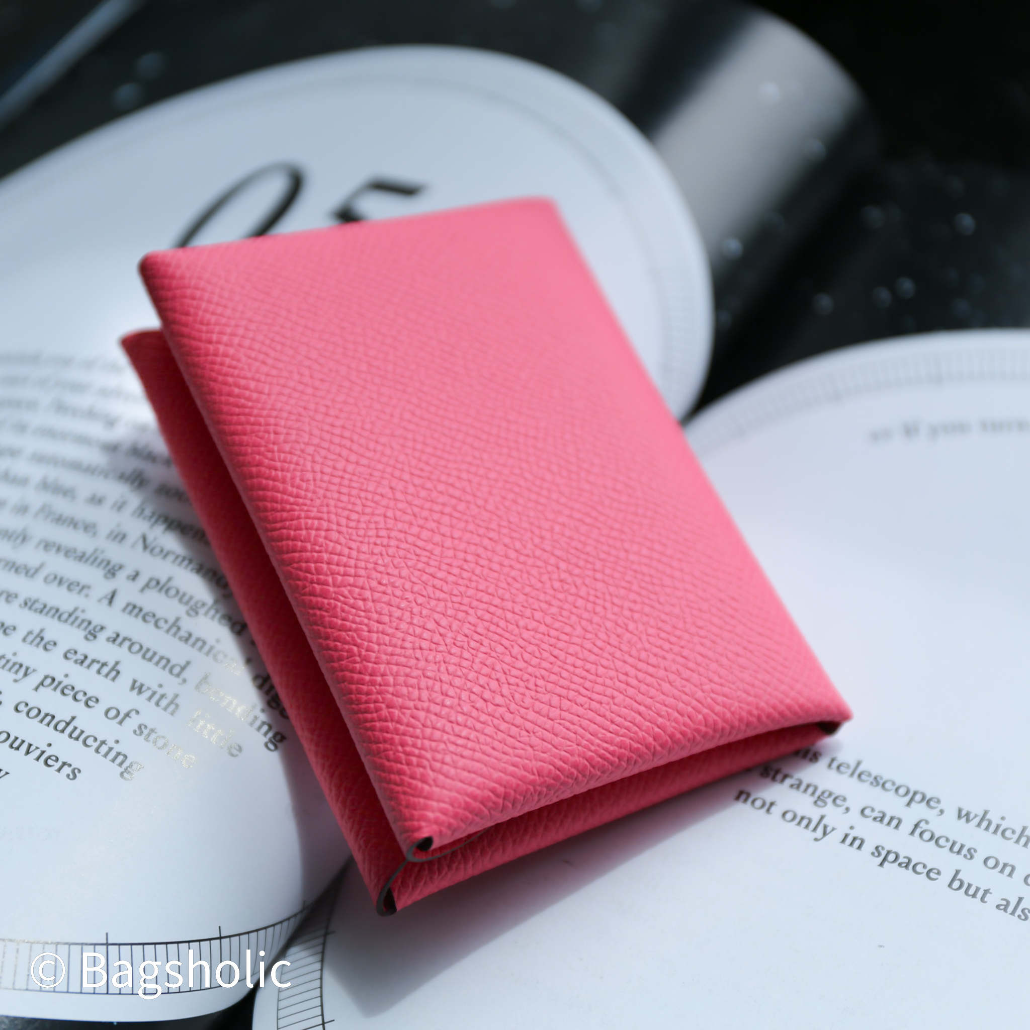 Hermes Calvi CardHolder Duo (Rose Azalee Color)