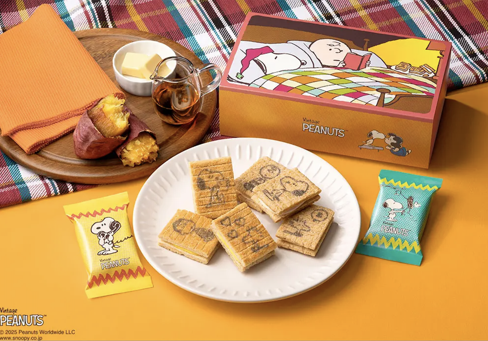 Sugar Butter Tree x Peanuts 原味&蜂蜜紅薯奶油夾心餅 (紙盒)