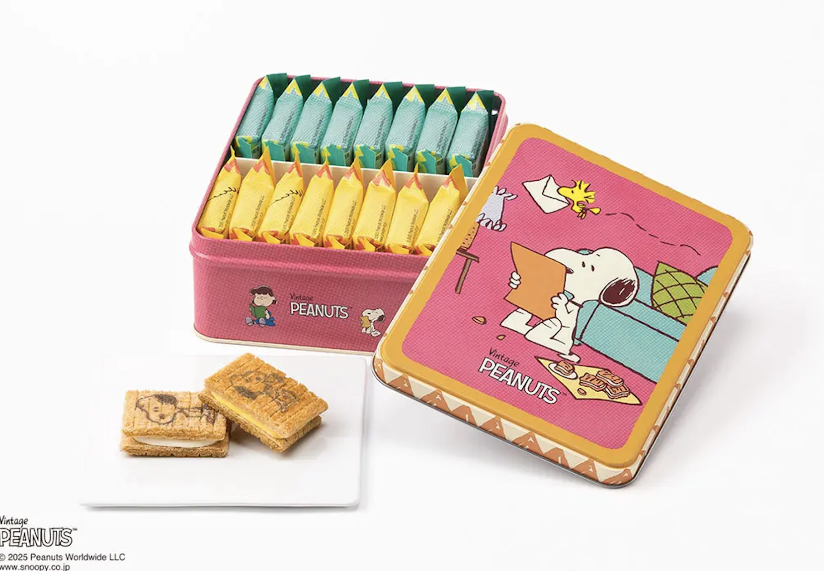 Sugar Butter Tree x Peanuts 原味&蜂蜜紅薯奶油夾心餅 (鐵盒)