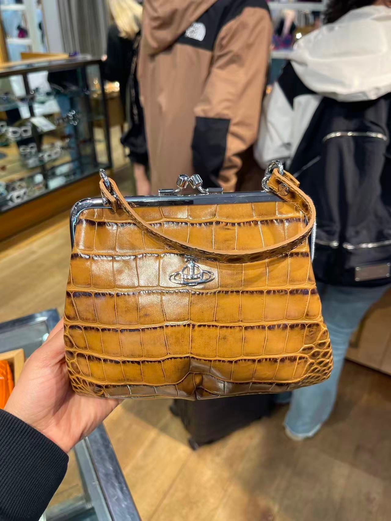 Vivienne Westwood Granny Frame Purse croc print bag 3 colors