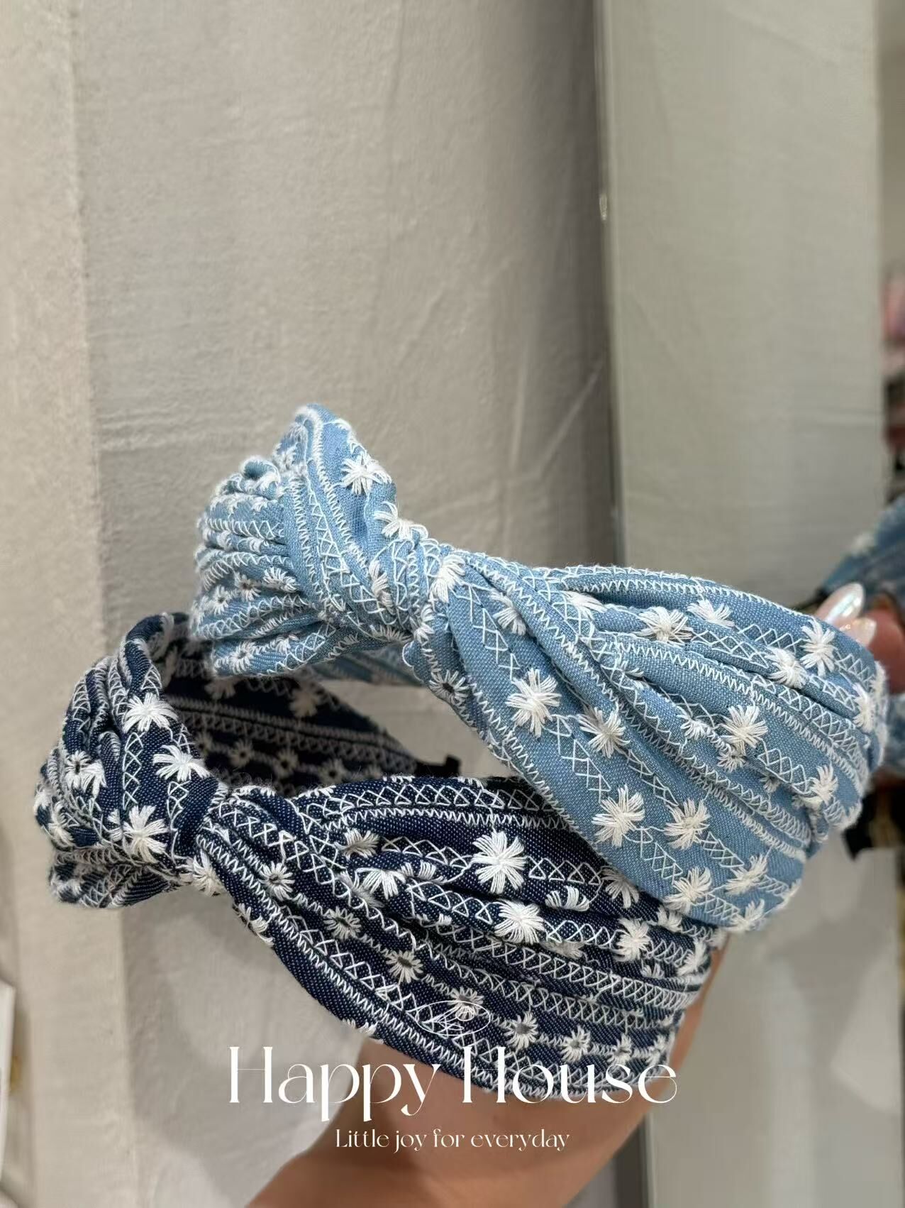 兩色民族風刺繡頭箍