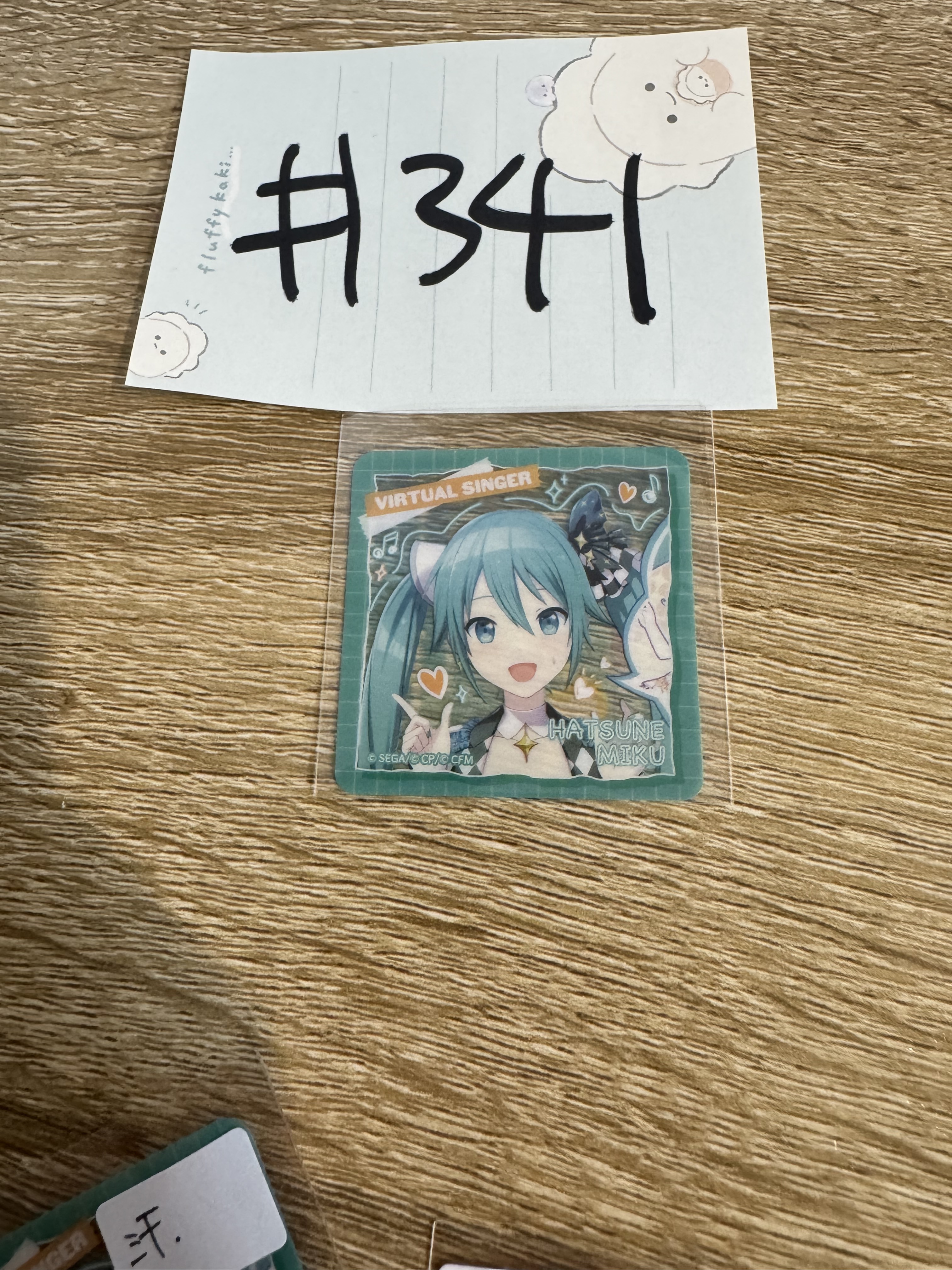 PROJECT SEKAI MIKu  貼紙   汗#341