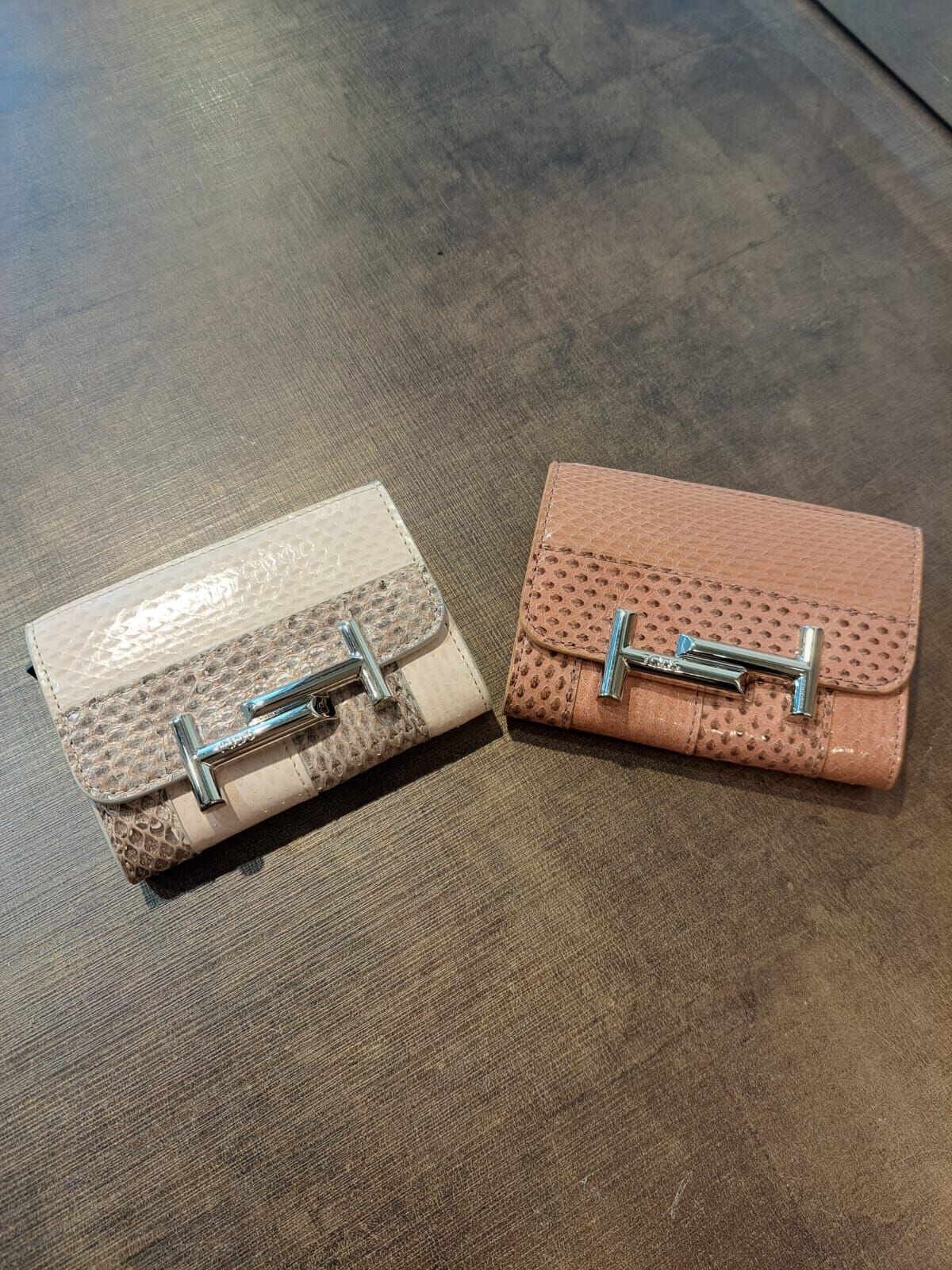 Tods Porta Monete Pattad Python wallet 2 colors