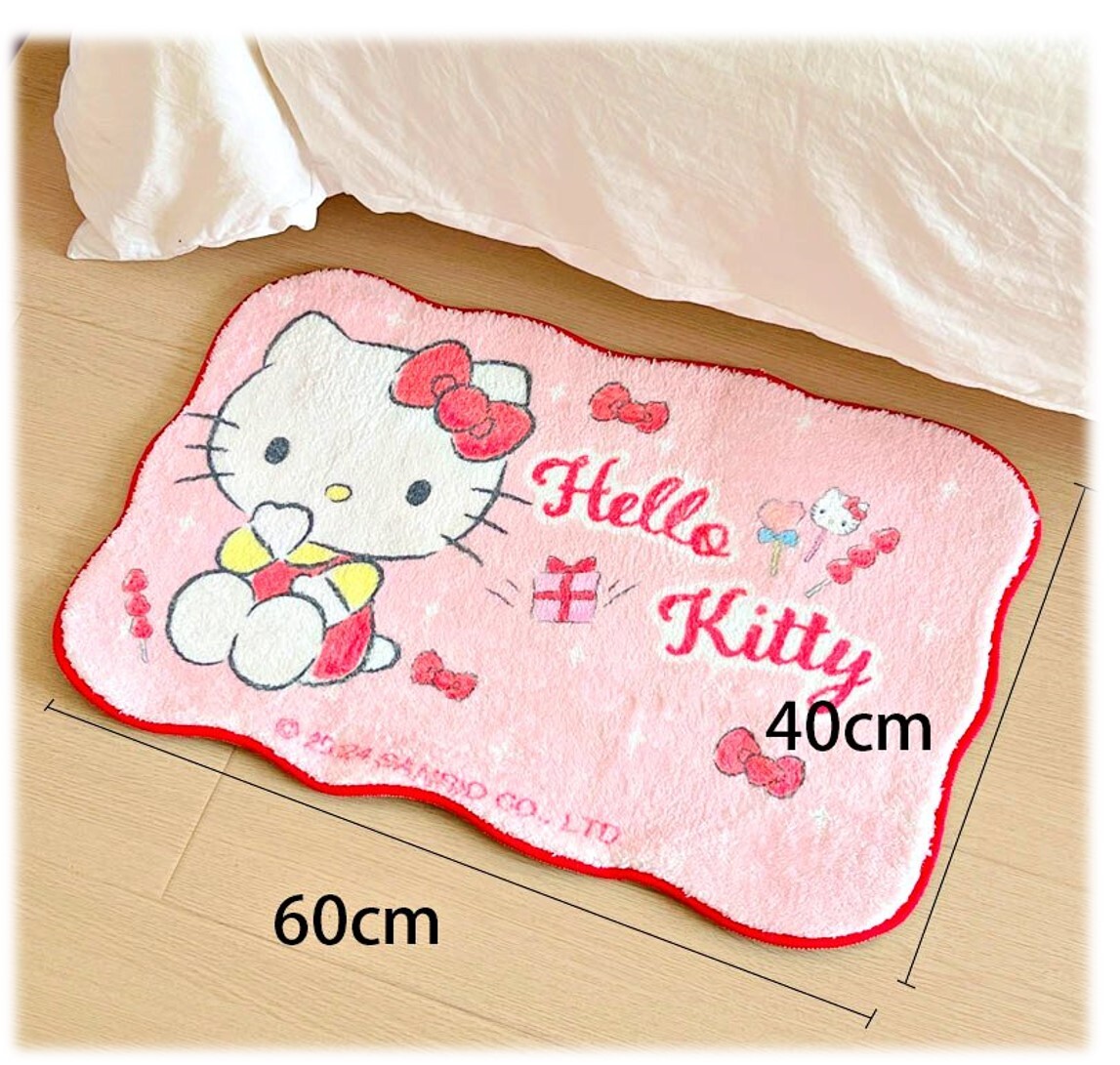 Hello Kitty Sanrio| 浴室地毯 | 柔絨地墊