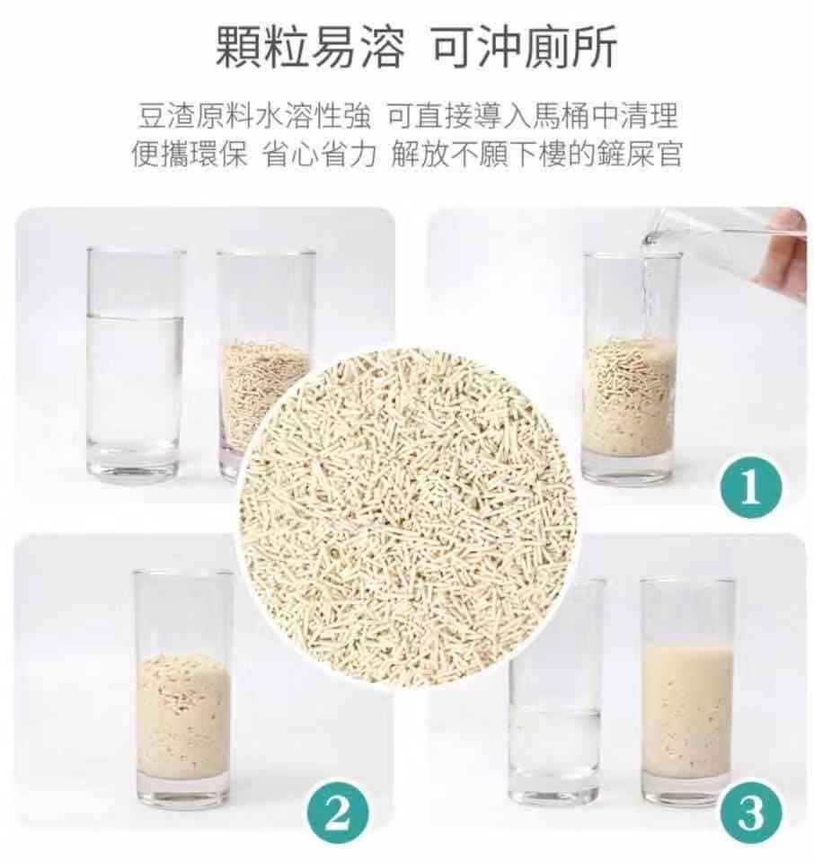 香港KLitter 珍寶裝天然豆腐貓砂 2mm尺寸18L (新升級 - 添加小梳打顆粒)3包免費送貨