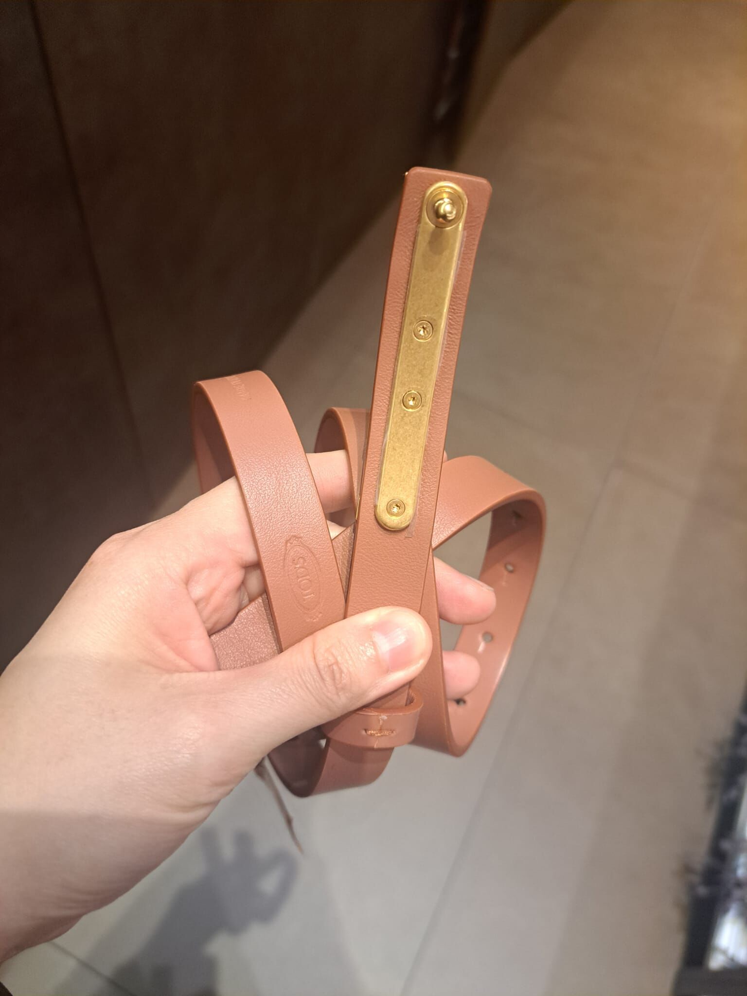 Tods XCWAOY Kate Morsetto belt brown