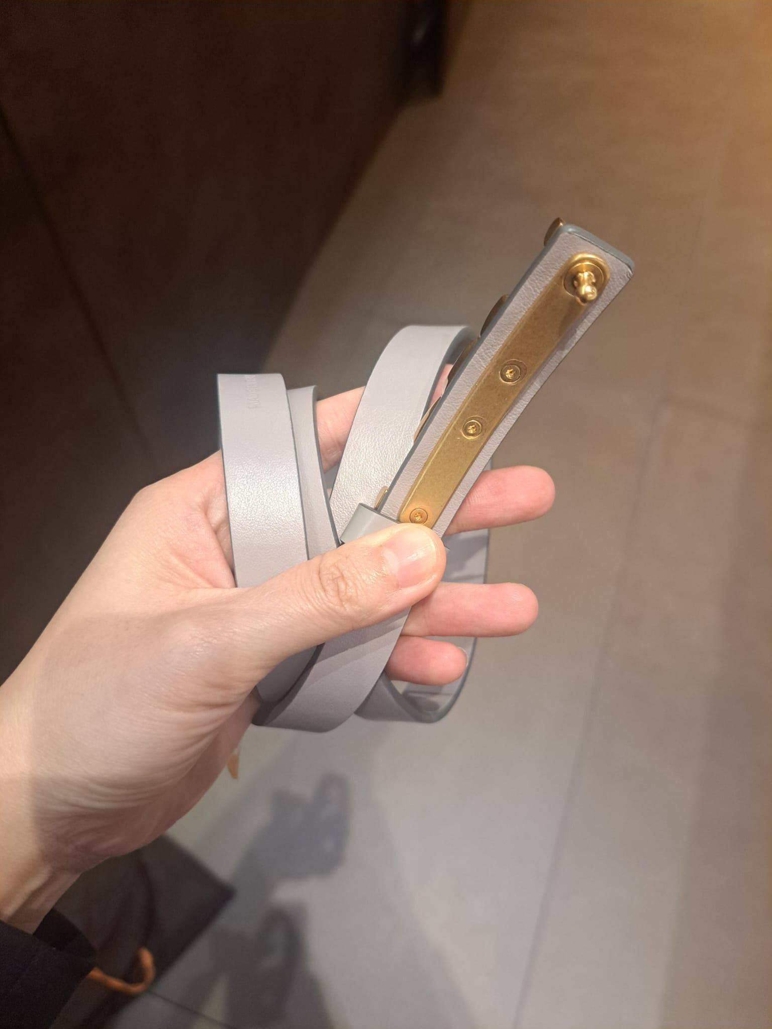 Tods XCWAOY Kate Morsetto belt Grey