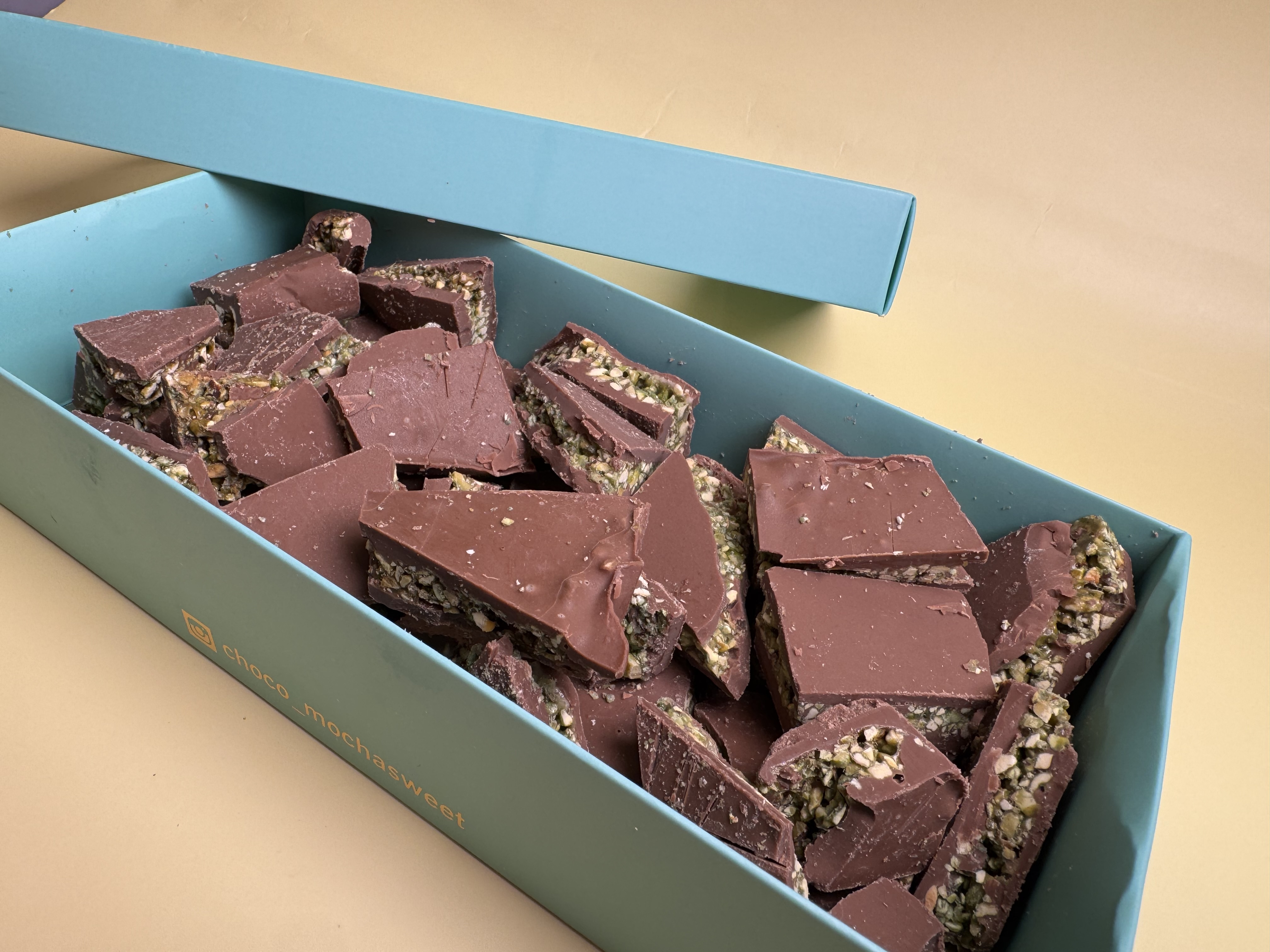 Crispy Pistachio Chocolate