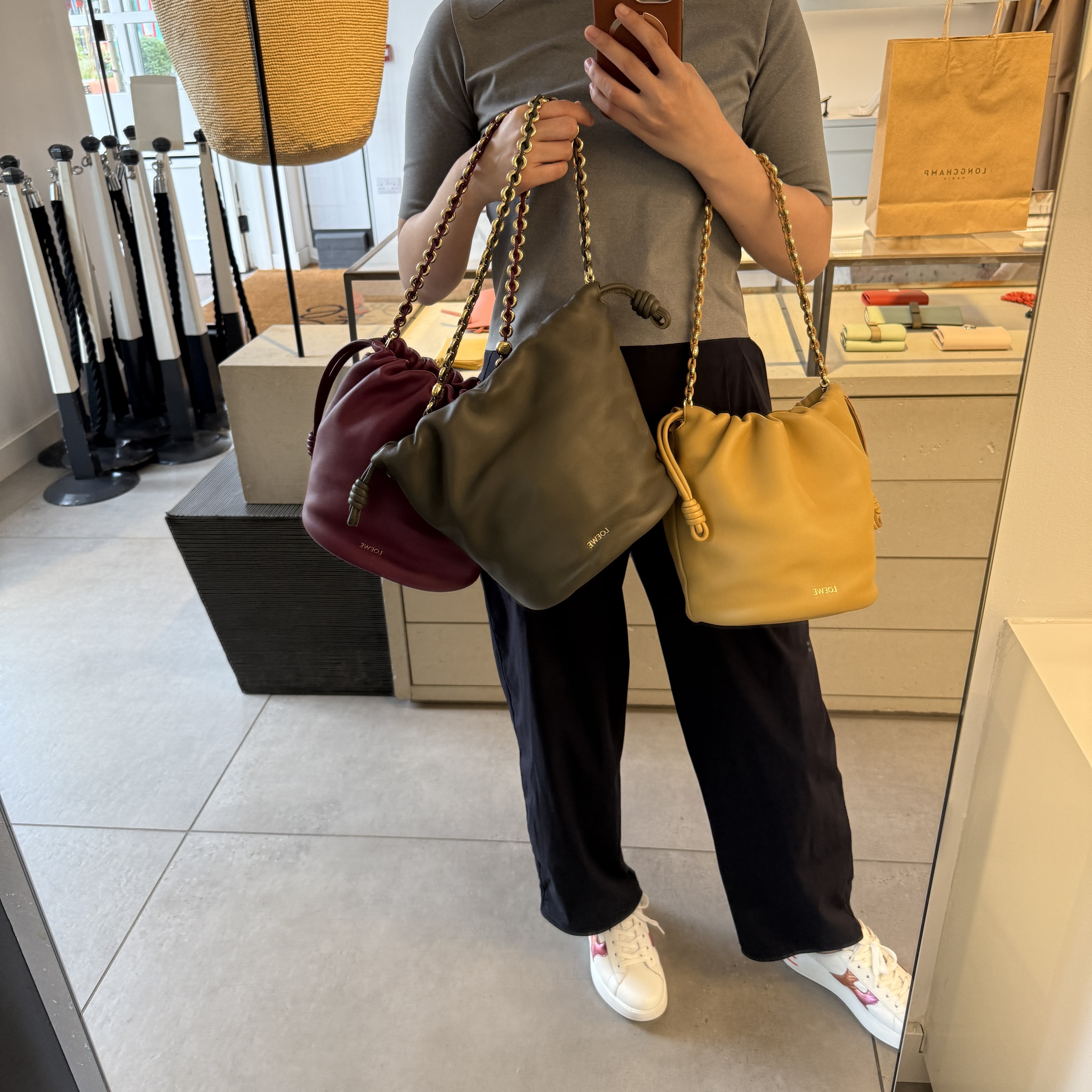 Loewe Flame NCO Purse bucket bag 4 colors