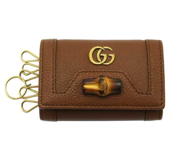 [E] GUCCI BROWN KEY CASE, 65863617Q0T-2535 (EGC51)