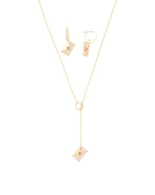 【預購】SWAROVSKI Letra H100211 項鏈耳環套裝