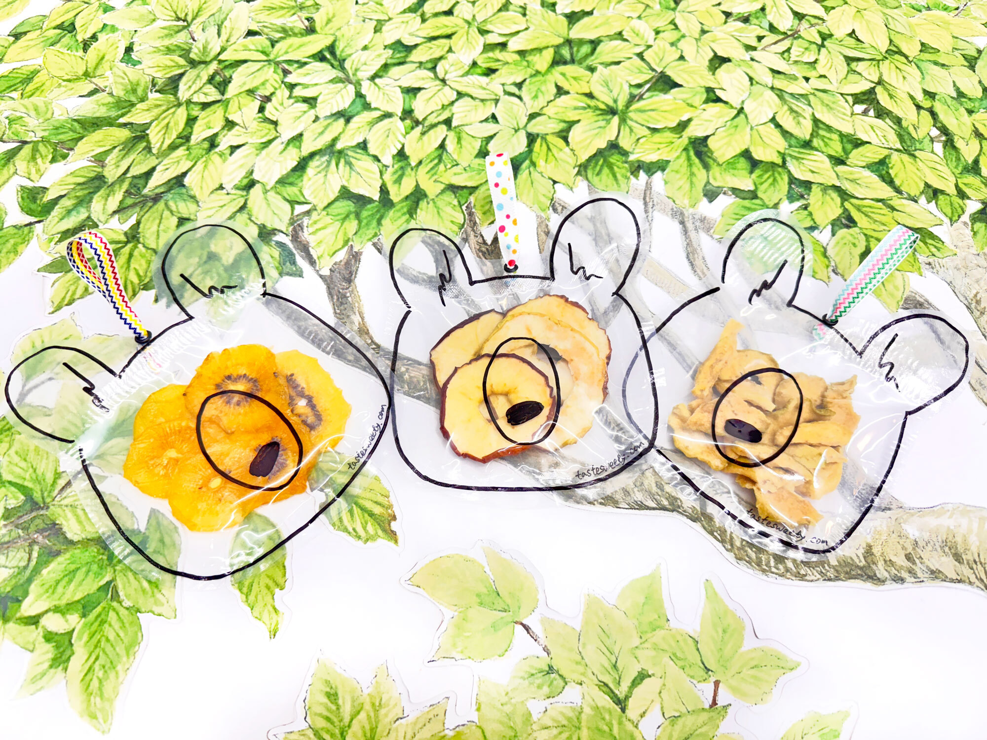 小提熊款熊頭包手工水果乾