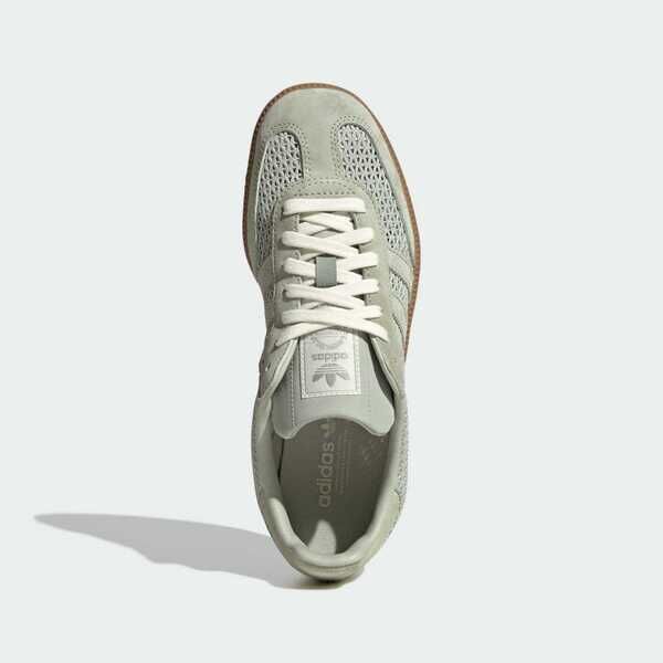 Adidas 愛迪達 Samba OG W KK3529 女 運動休閒鞋 德訓鞋 簍空 編織 舒適 淺灰綠