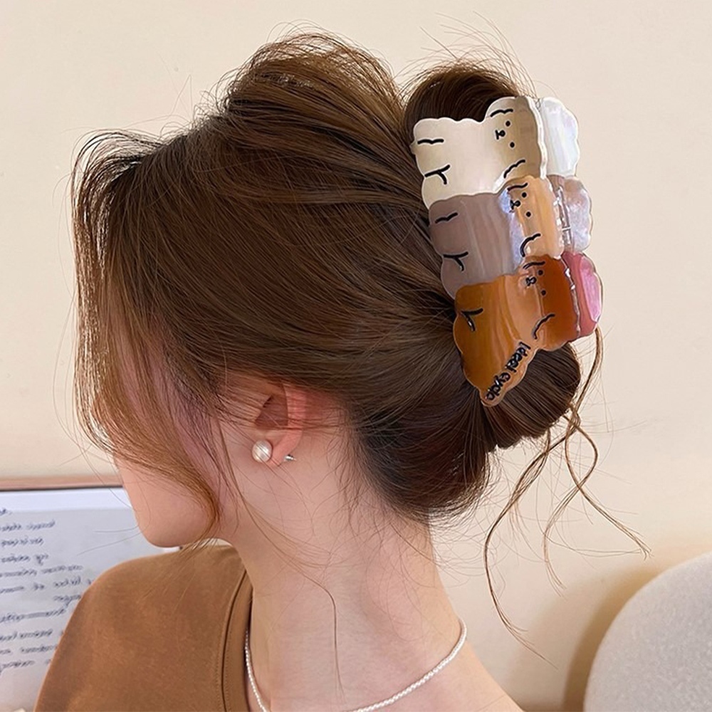 小狗抓夾 可愛抓夾 鯊魚夾 盤髮抓夾 抓夾 髮飾 盤髮神器 壓克力鯊魚夾 韓系髮飾 261