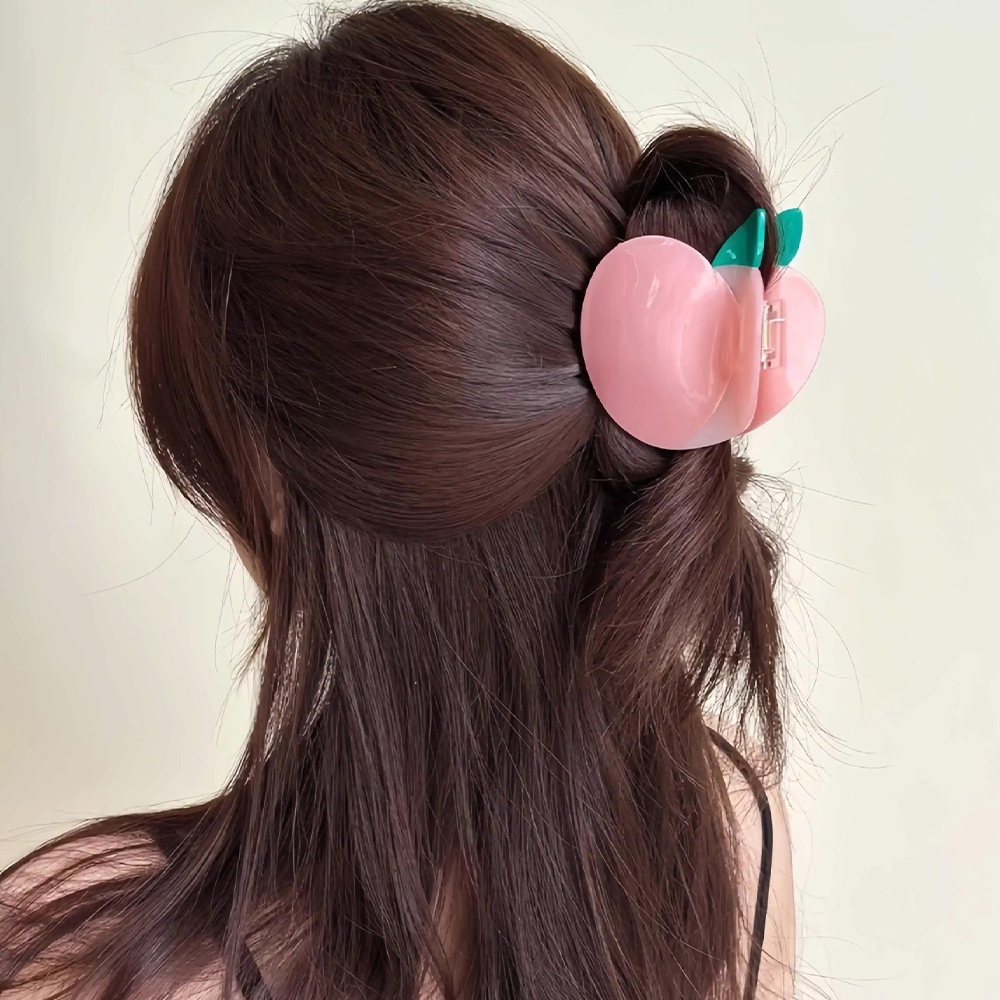 盤髮抓夾 造型抓夾 百搭 盤髮神器 髮飾 鯊魚夾 桃子髮夾 韓系髮飾 可愛鯊魚夾 262