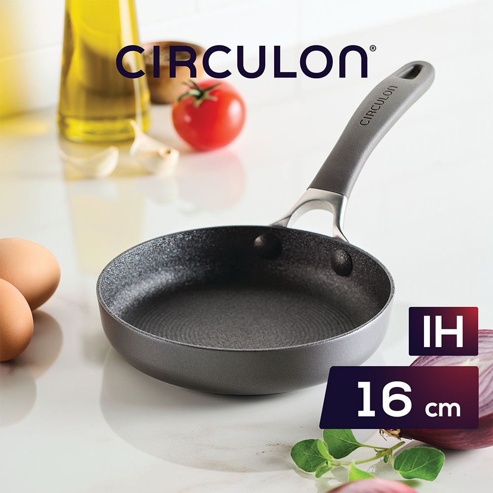《CIRCULON A1系列》 極致抗刮不沾平底鍋16CM(早餐鍋)