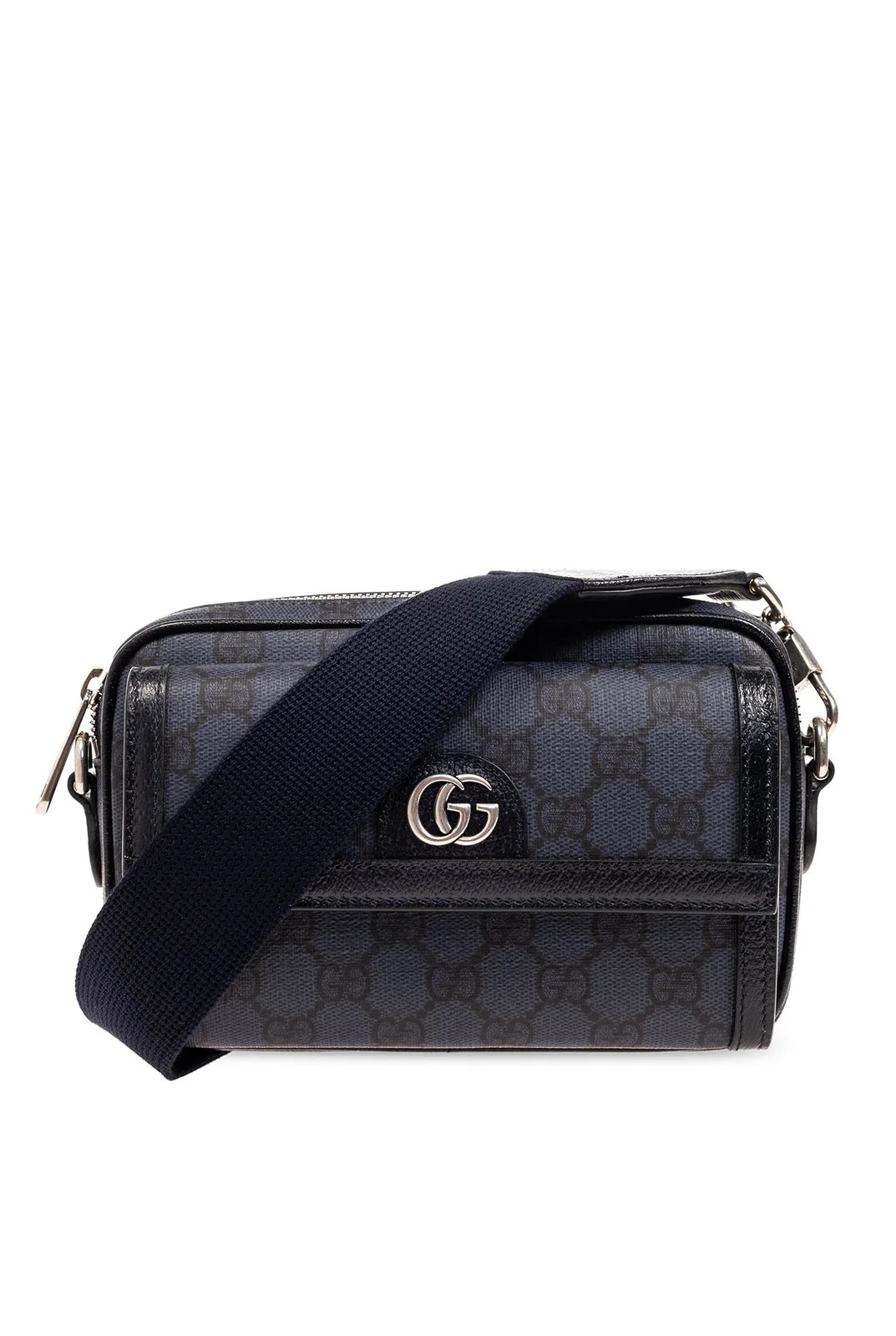 [E] GUCCI NAVY OPHIDIA GG MINI MESSENGER BAG, 7463082ZGMN-4056 (EGC153)