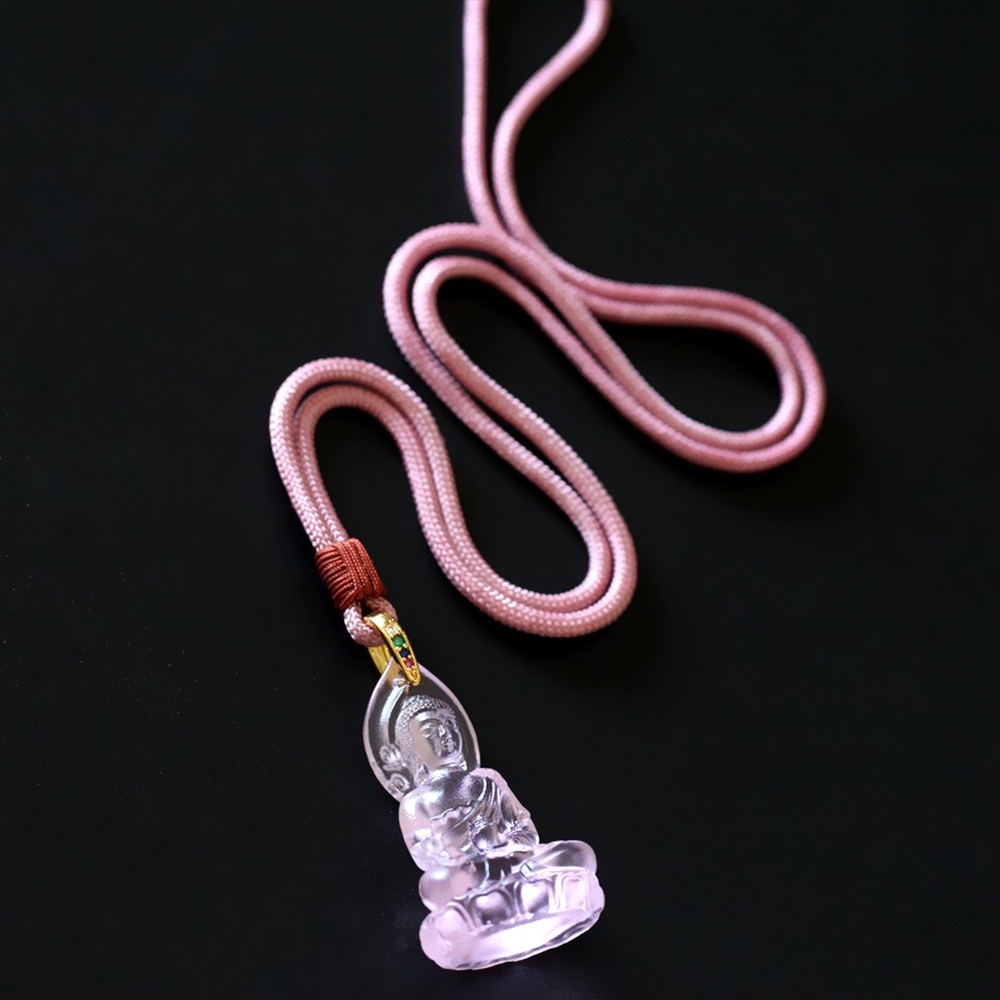 項鍊 佛像項鍊 琉璃項鍊 玉石項鍊 南無藍藥師佛 消災延壽 消除惡業 保平安 696