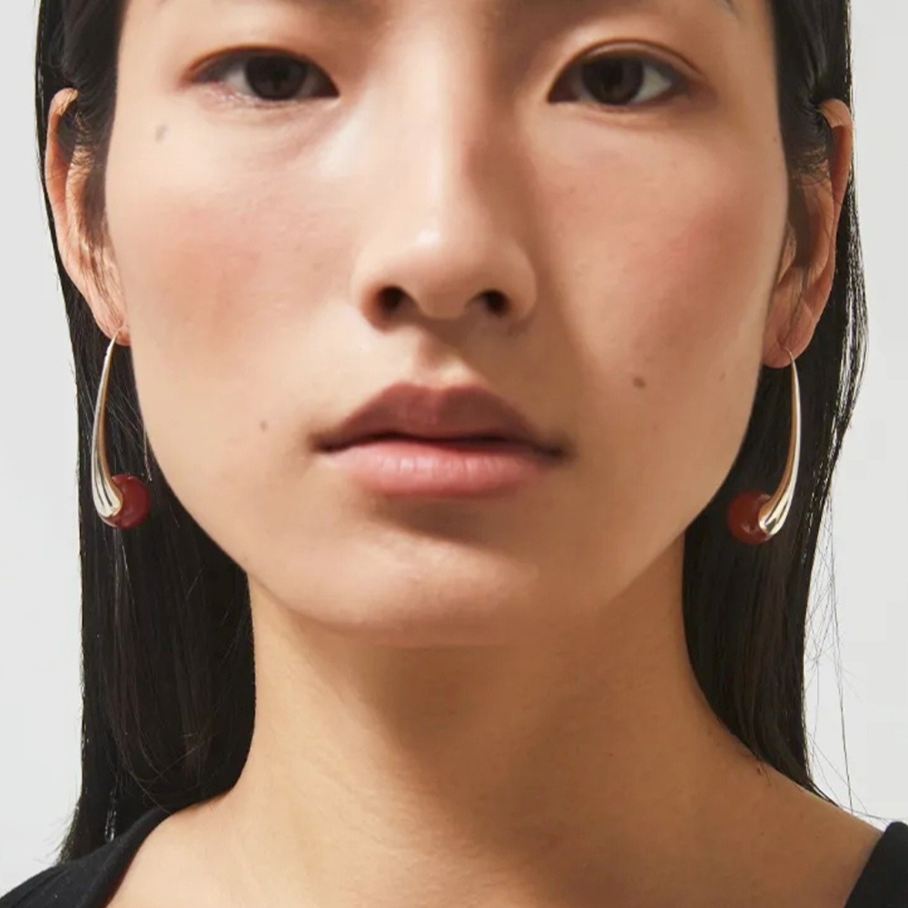 耳環 瑪瑙耳環 女生耳環 耳飾 垂墜耳環 個性耳環 百搭 660