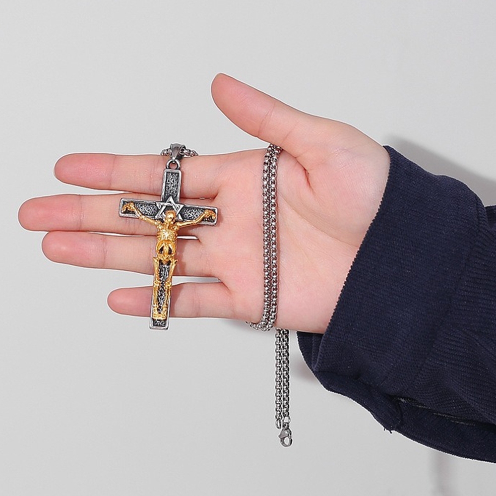 項鍊 男生項鍊 十字架項鍊 鈦鋼項鍊 毛衣鏈 骷髏項鍊 長鍊 081