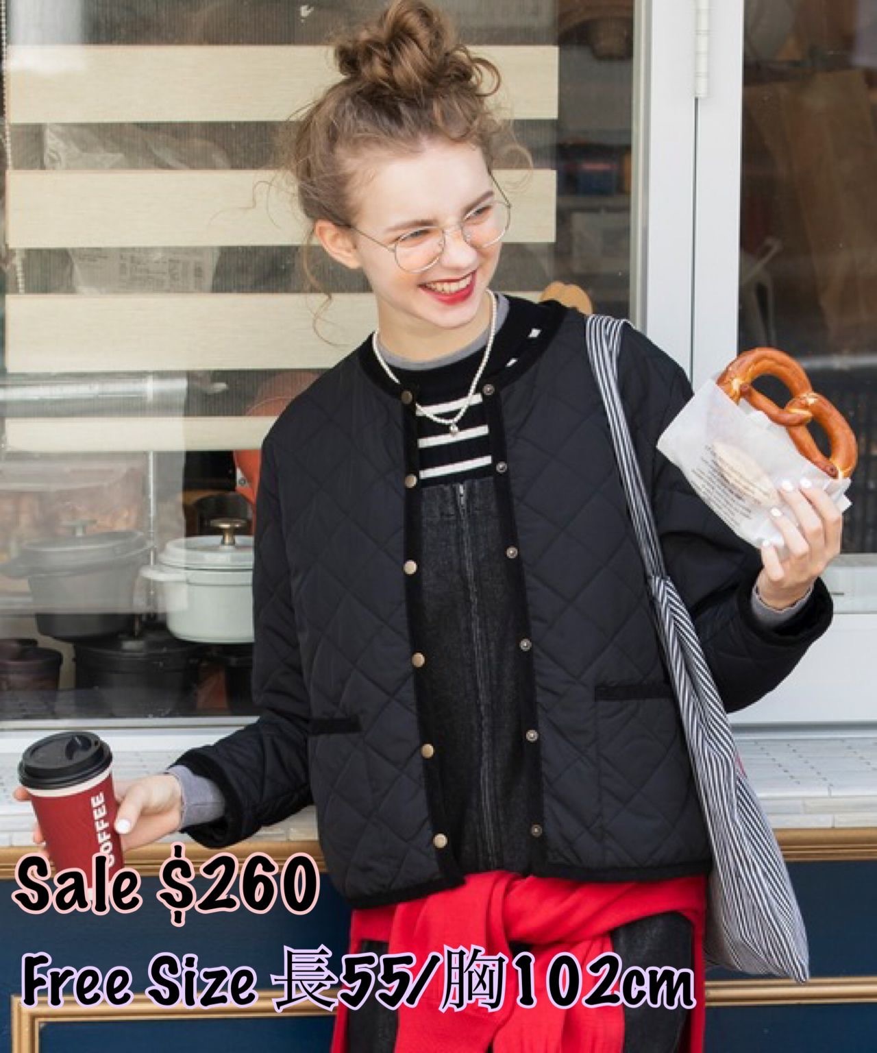 3/10 日系女裝夾綿外套