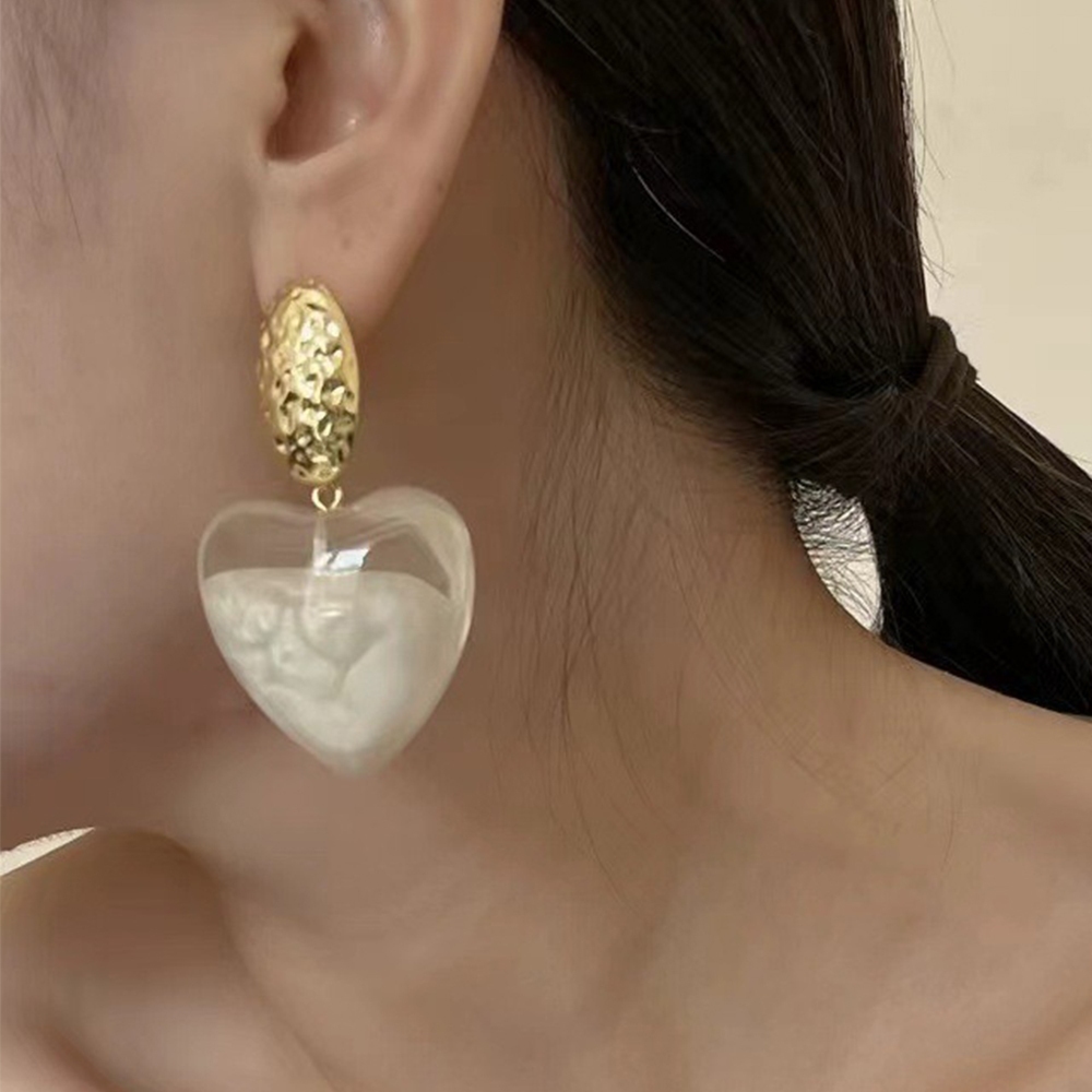 耳環 女生耳環 愛心耳環 飾品 垂墜耳環 吊墜 高級感 百搭 618