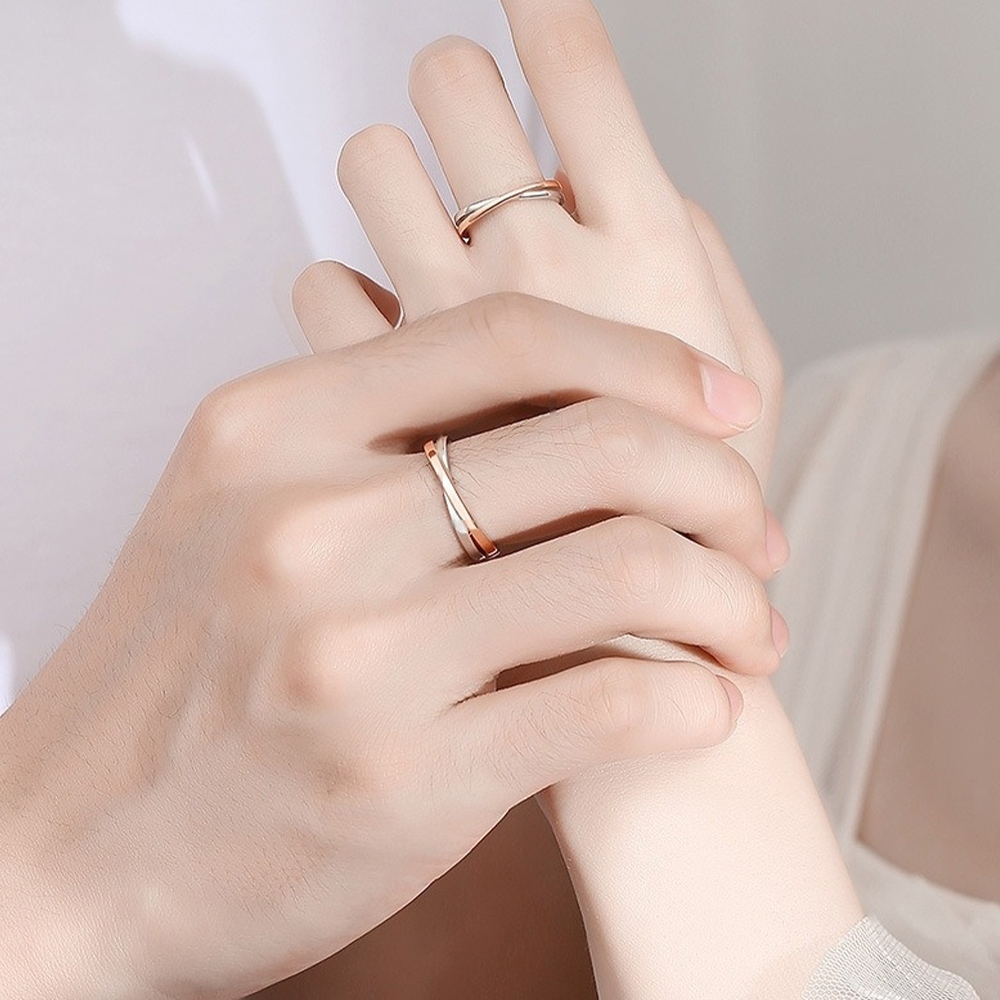 對戒 雙生結 莫比烏斯 925純銀 情侶款 戒指 飾品 指環 606