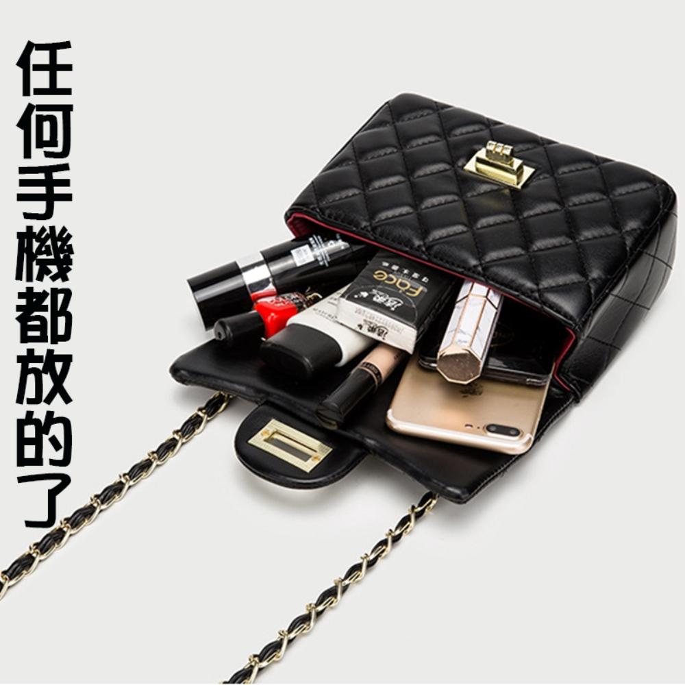包包女 晚宴包 小香風包包 斜背包 肩背包 女生側背包 鏈條包 女士包包 菱格鏈條包 黑色鏈條包 小香風鏈條包 331