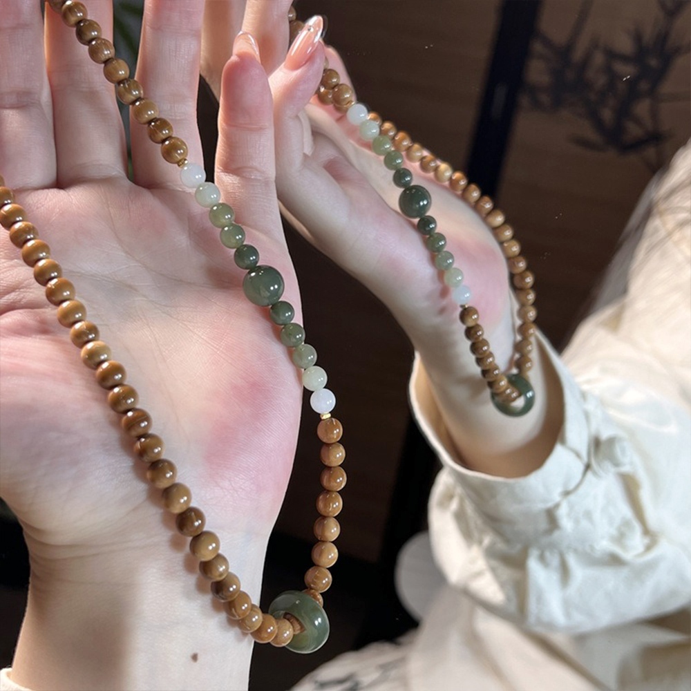 串珠手鍊 庫克木 和田玉 圓珠 手鍊 雙圈手鍊 飾品 手飾 586
