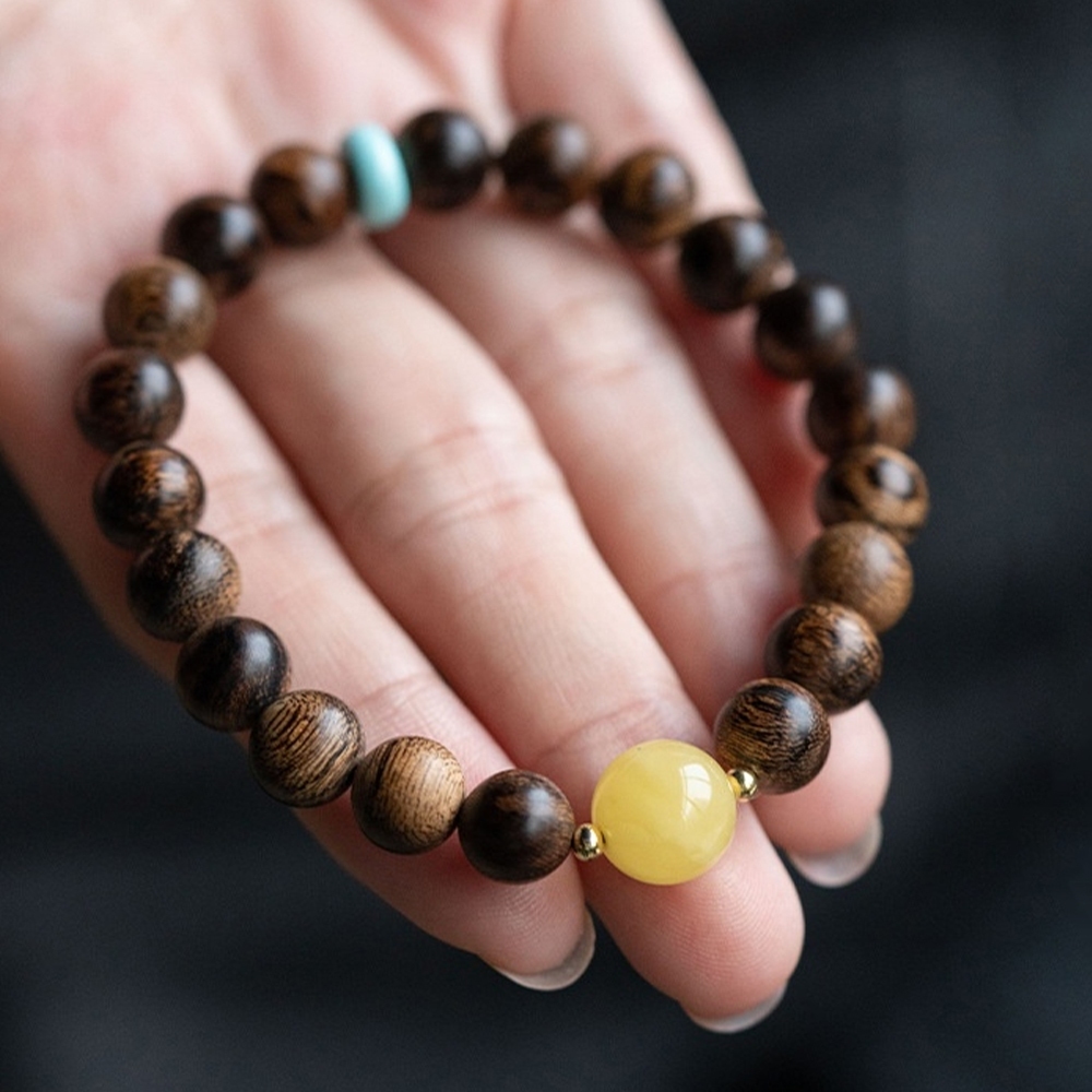 飾品 手串 手鍊 沉香手串 單圈手串 佛珠手鍊 蜜蠟 南紅 串珠 文玩 571