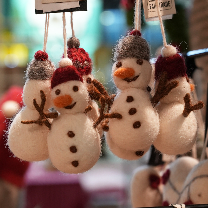 丹麥Gry&Sif 聖誕掛飾-Snowman w/Hat(14423)