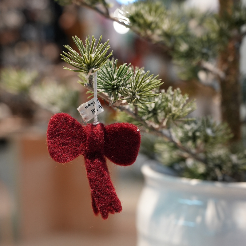 丹麥Gry&Sif 聖誕掛飾-Bow Red-Mini(11625)