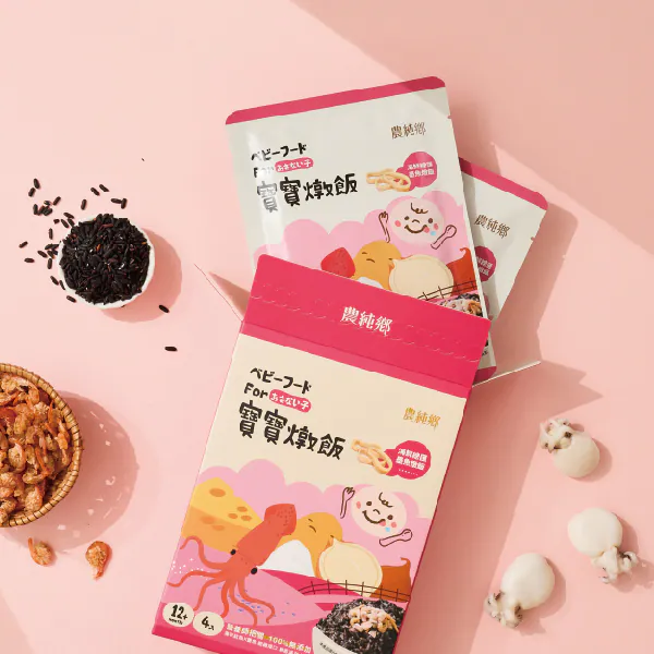 農純鄉 海鲜總匯墨魚燉飯 150g x 4入 *12m+